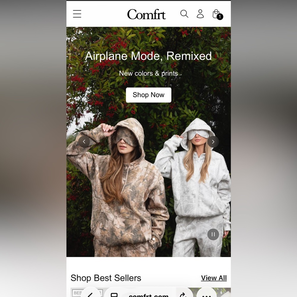 Comfrt Cozy Hoodie use link to save on 15%.        https://comfrt.com/KRYSTI5